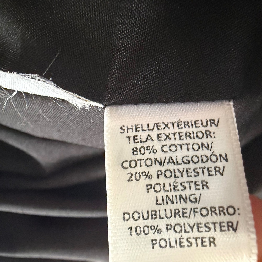 LOFT Mini Skirt Women 4 Black White Herringbone Tweed Button Tab Academia Office - Picture 5 of 13